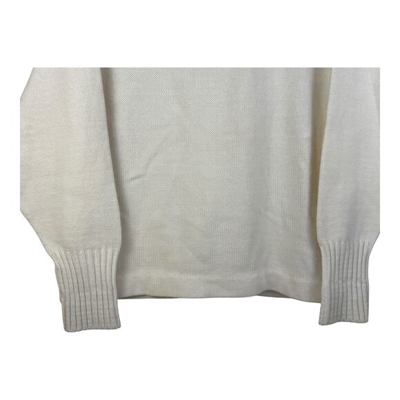 Vintage East-Tenn Medium Orlon Acrylic Knit Award Sweater Cardigan Preppy - Picture 7 of 12